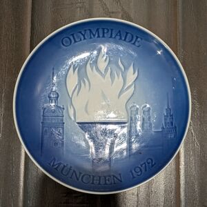 1972 Olympic Games In Munich. Collectors Plate. Porcelain.  Bing & Grondahl.